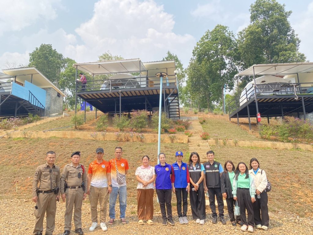 สภ.หมอกจำแป่ ลงพื้นที่ตรวจสถานที่พักประเภทโรงแรมและสถานที่พักที่ไม่เป็นโรงแรม พื้นที่หมู่บ้านนาป่าแปก ม.4